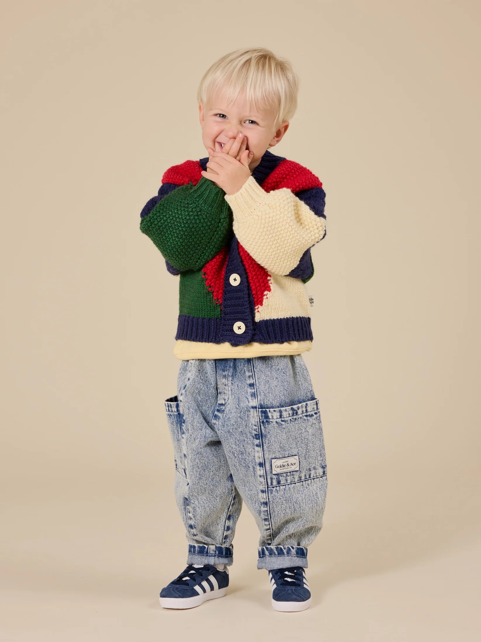 Goldie + Ace Kit Denim Pocket Pant Light Denim