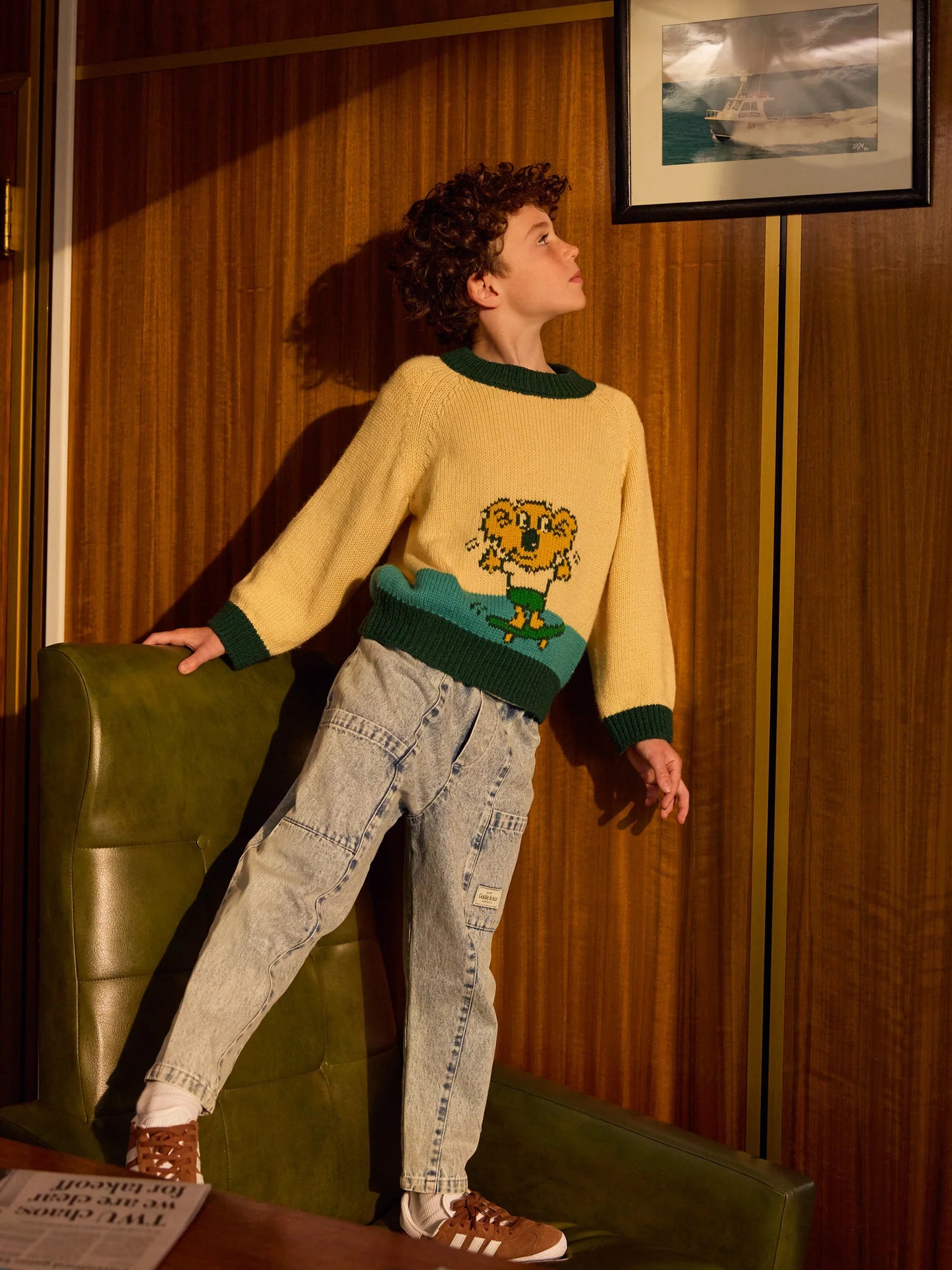 Goldie + Ace Kit Denim Pocket Pant Light Denim