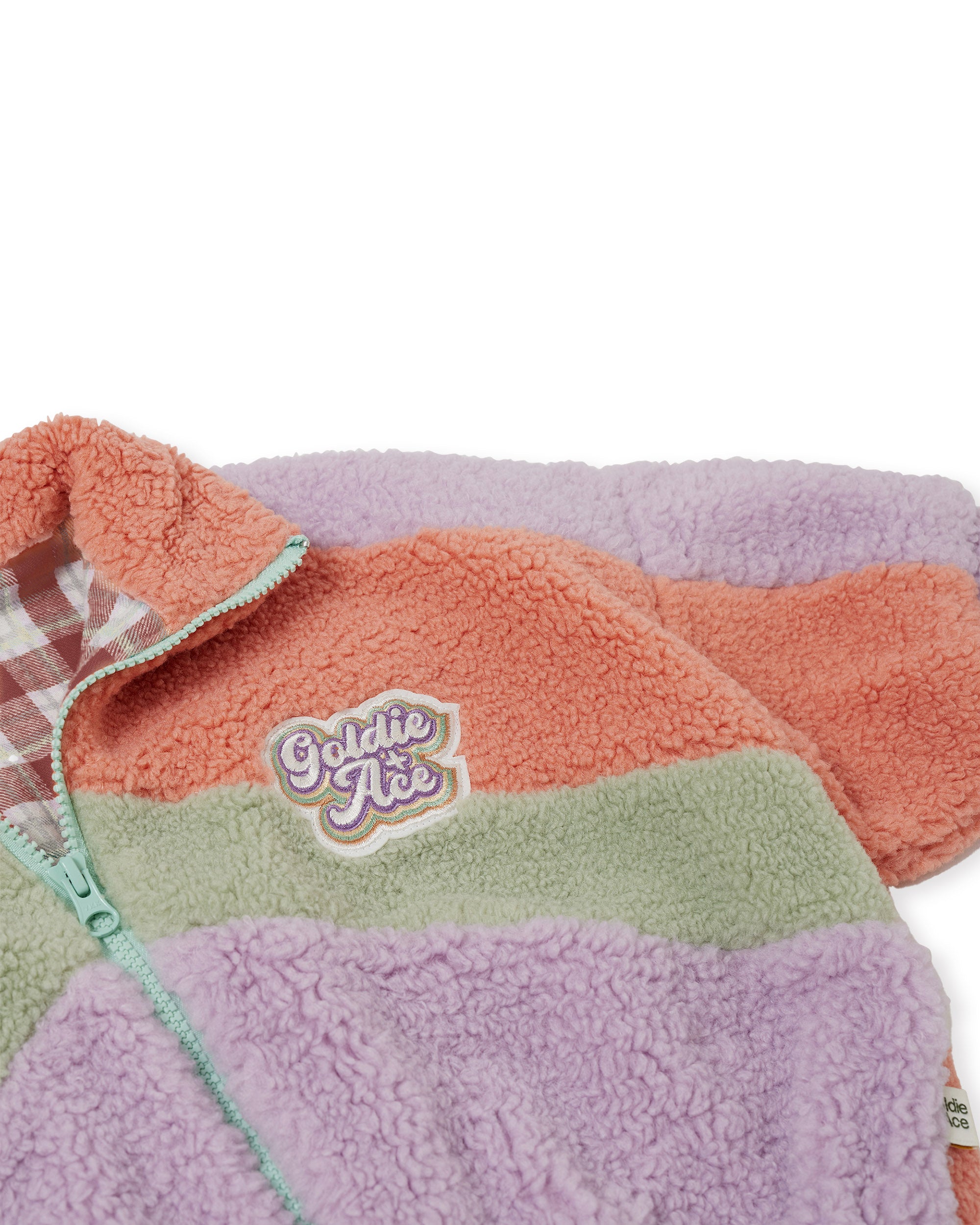 Goldie + Ace Frankie Sherpa Jacket Lilac