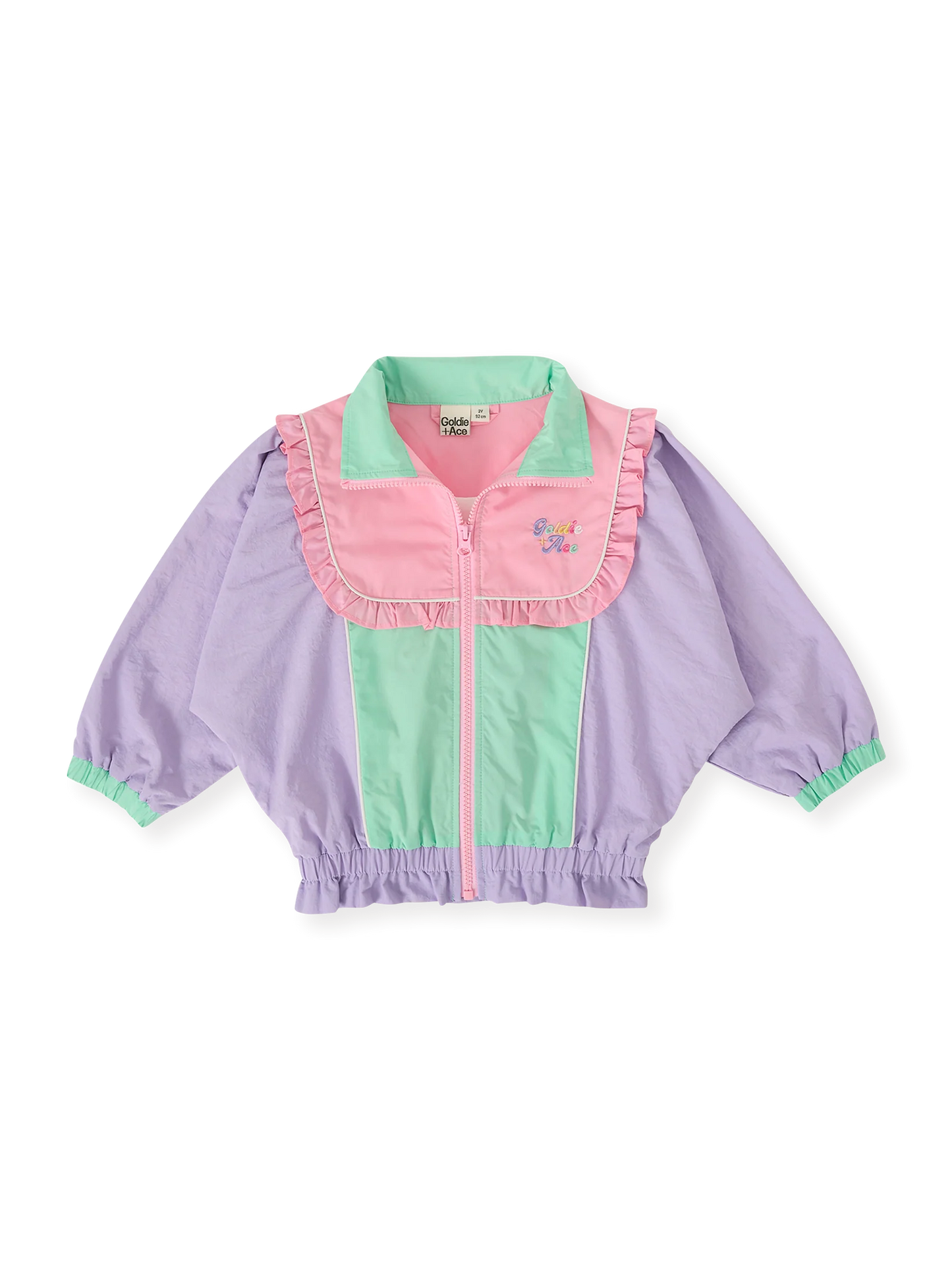 Goldie + Ace Frill Seekers Retro Spray Jacket Peapod