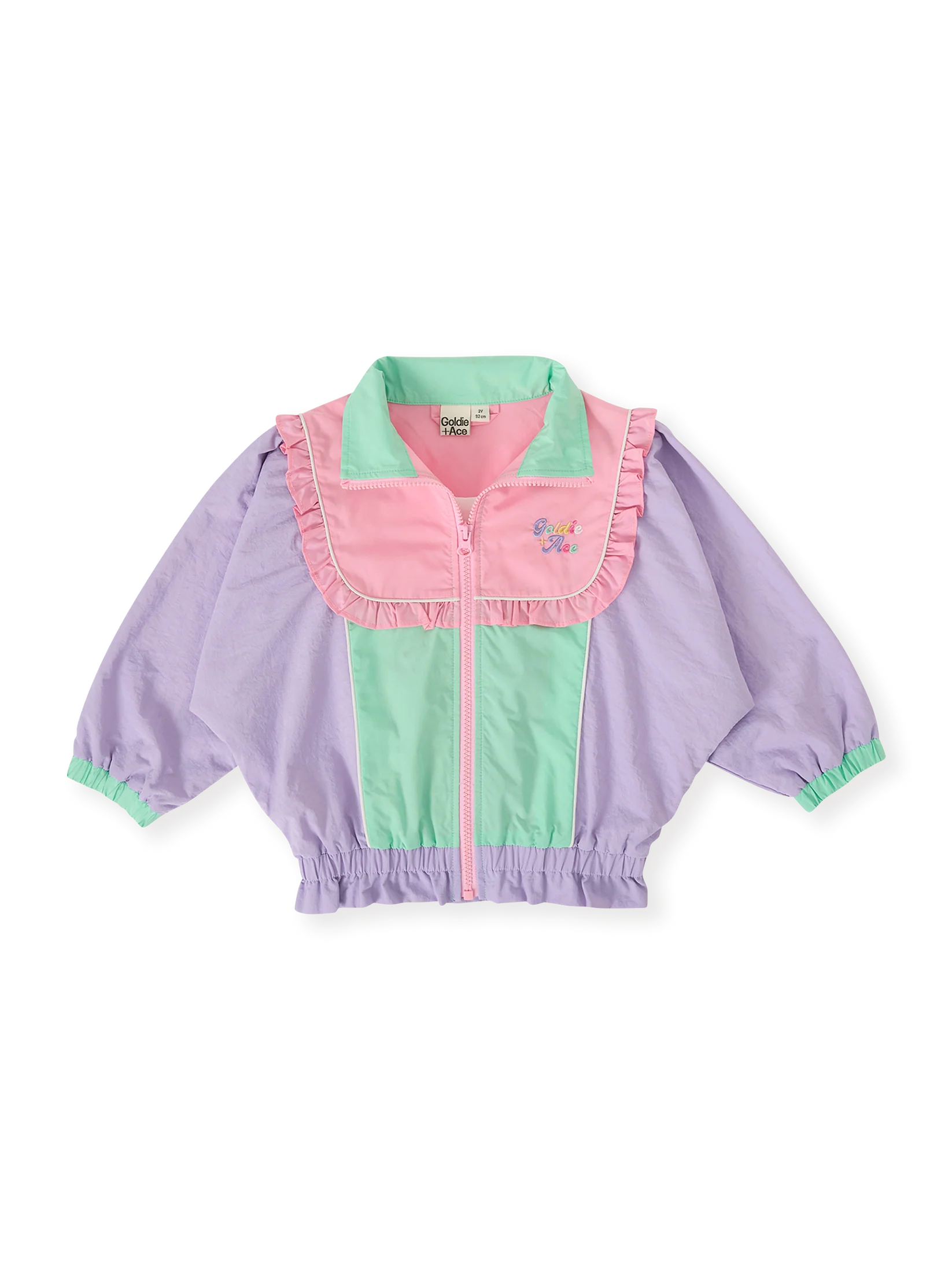Goldie + Ace Frill Seekers Retro Spray Jacket Peapod