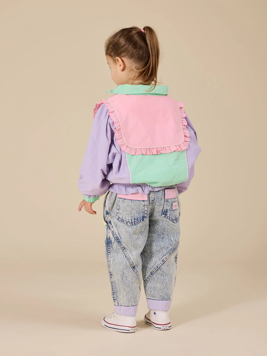 Goldie + Ace Frill Seekers Retro Spray Jacket Peapod