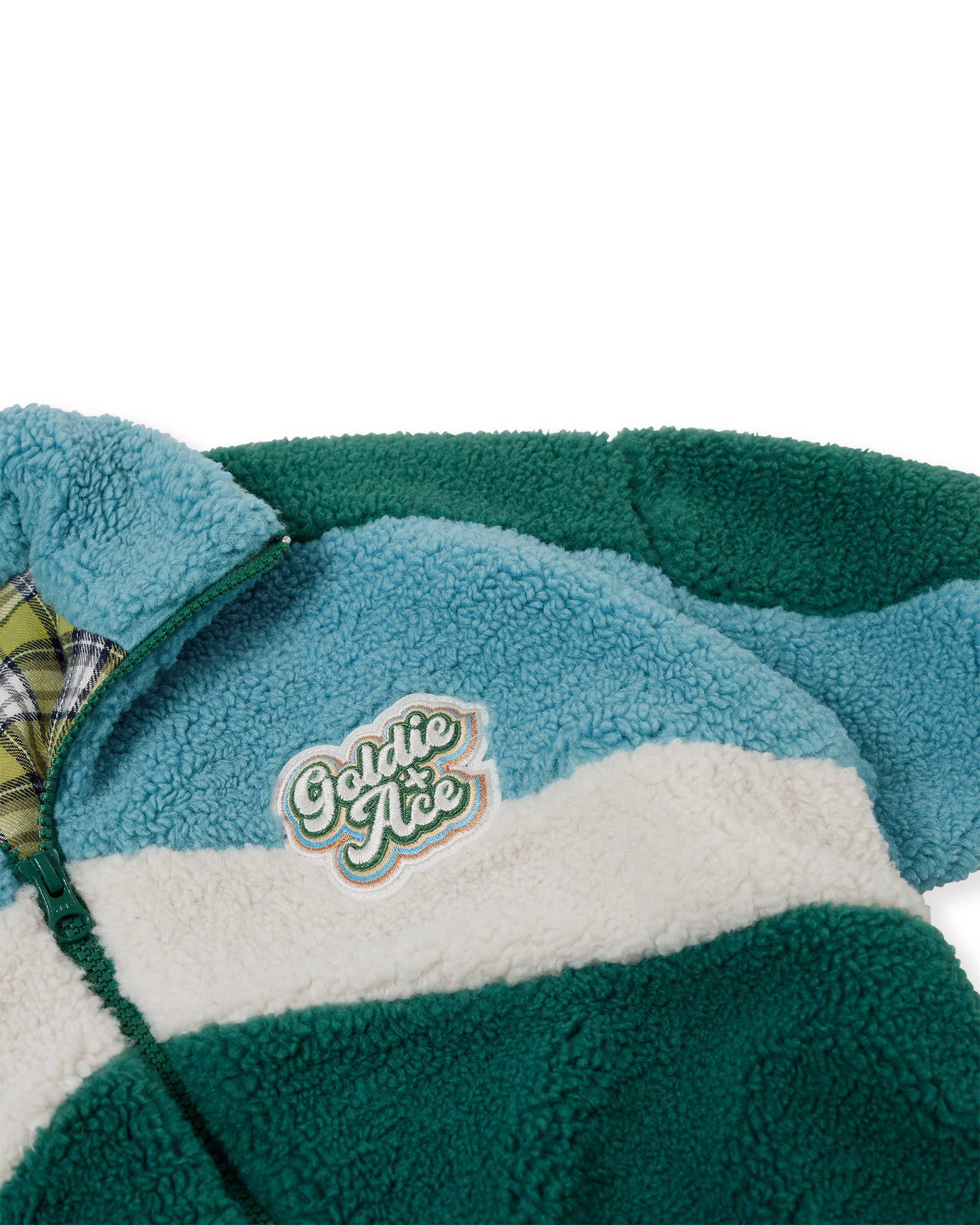 Goldie + Ace Frankie Sherpa Jacket Teal