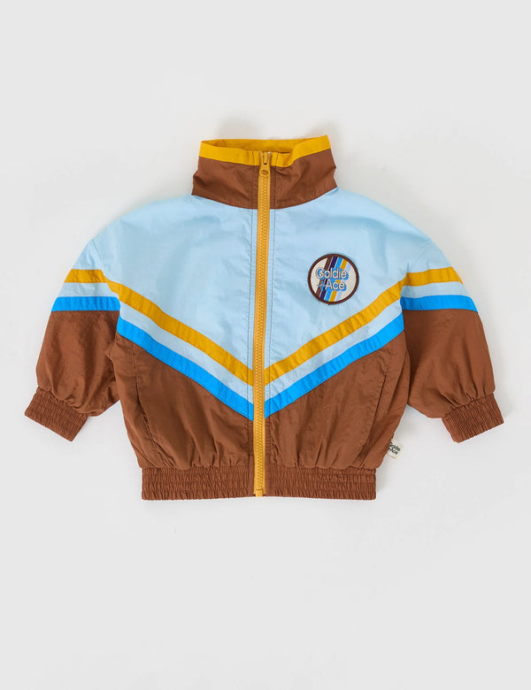 Goldie + Ace Retro Lightweight Spray Jacket Brown