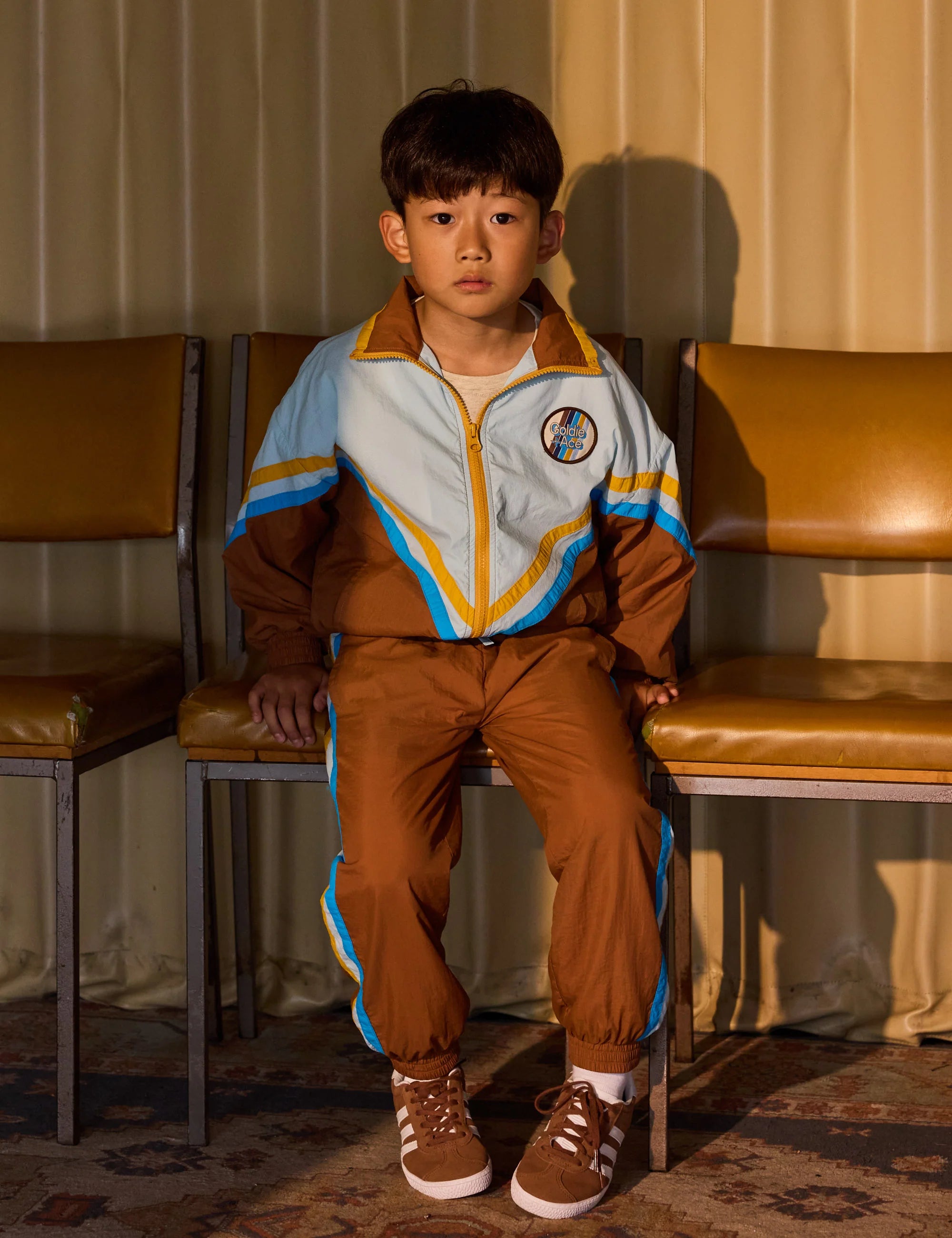 Goldie + Ace Retro Lightweight Spray Jacket Brown