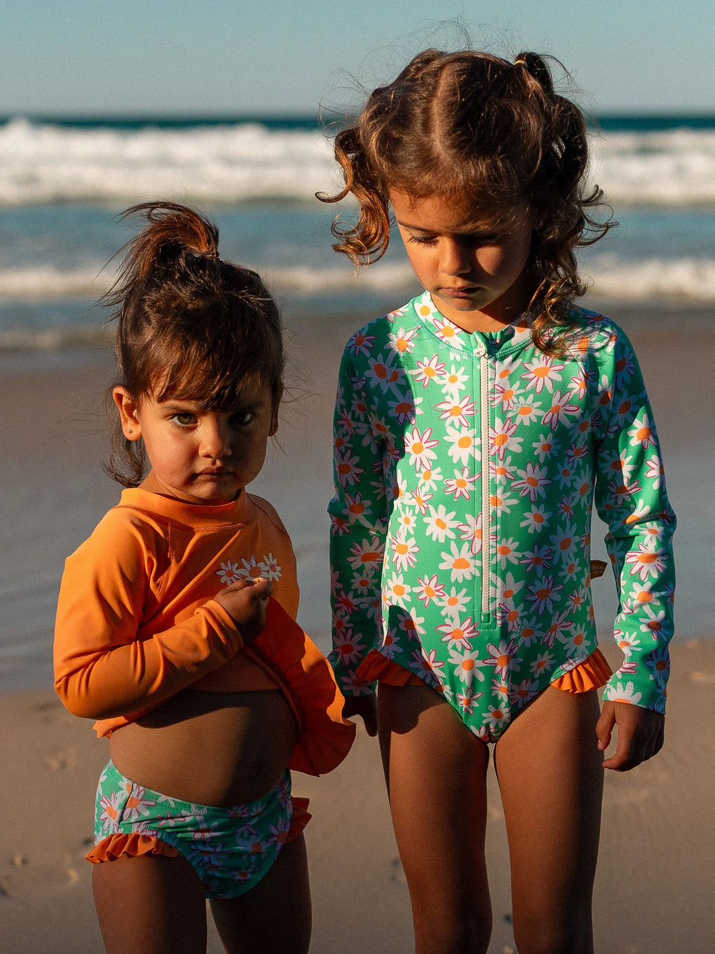 Goldie + Ace  Daisy Chain Frill Rashguard