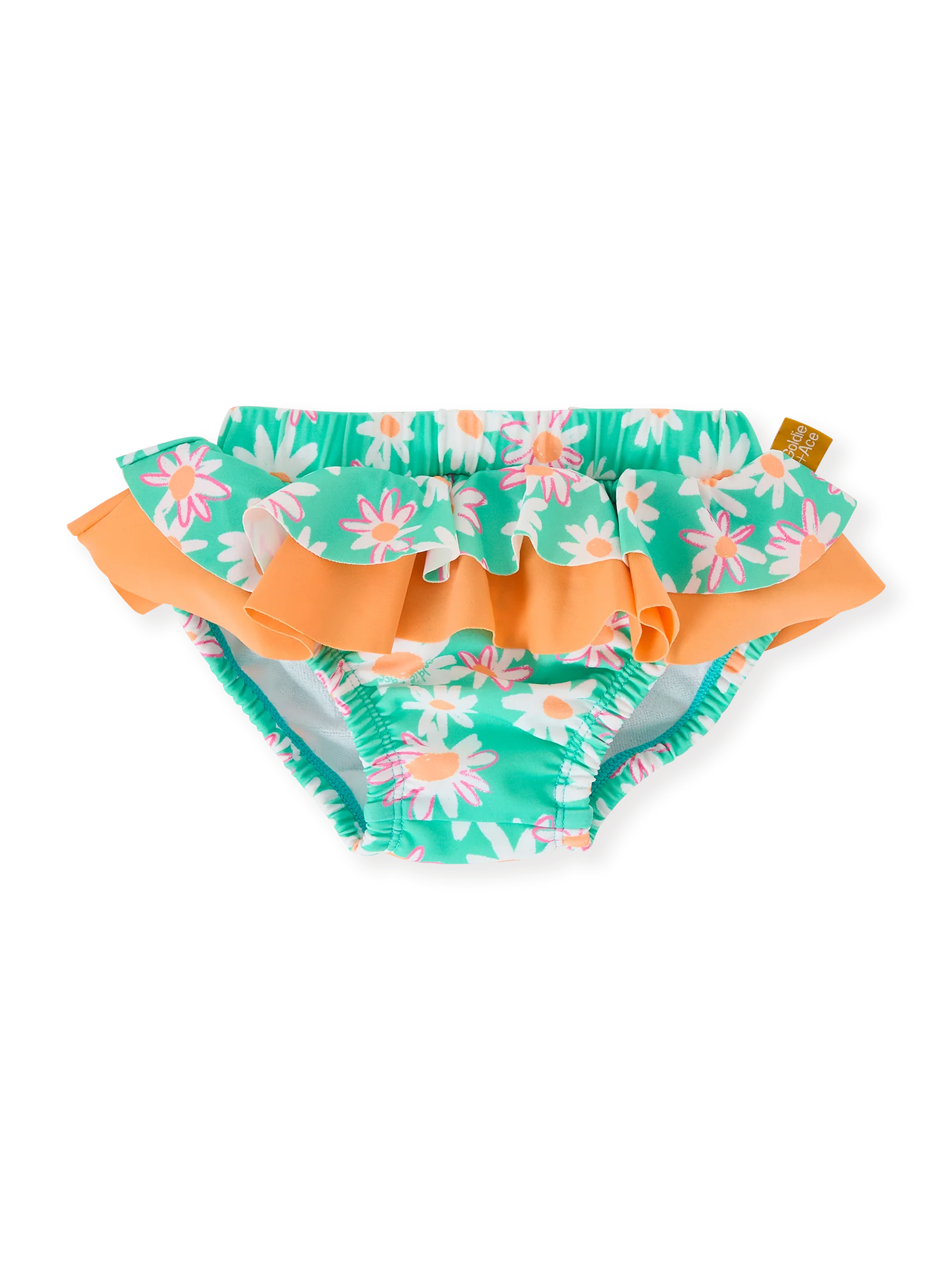 Goldie + Ace  Daisy Patch Frill Waist Swim Nappy