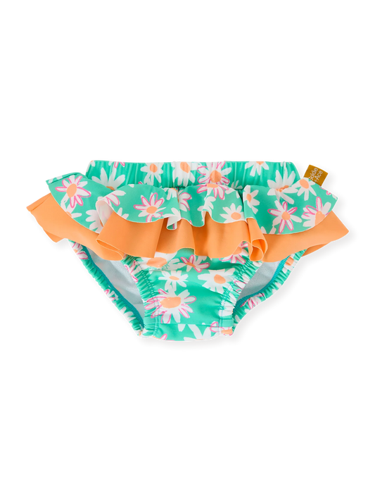 Goldie + Ace  Daisy Patch Frill Waist Swim Nappy