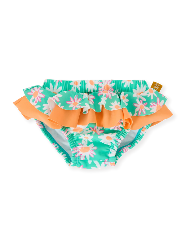 Goldie + Ace  Daisy Patch Frill Waist Swim Nappy