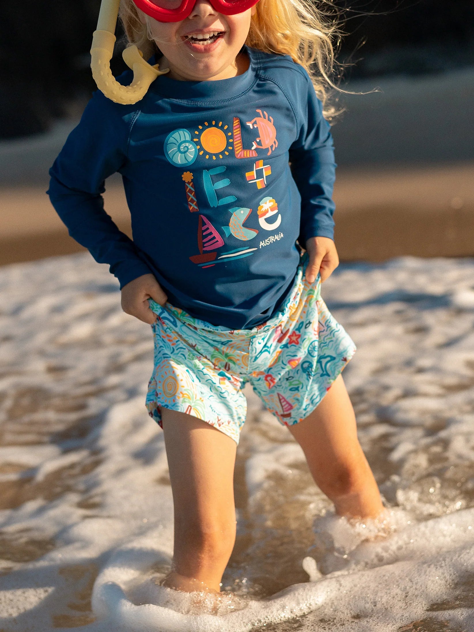 Goldie + Ace Summer Bay Board Shorts