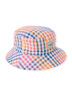Goldie + Ace Rainbow Gingham Bucket Hat