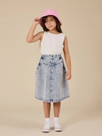 Goldie + Ace Esta A-Line Denim Skirt