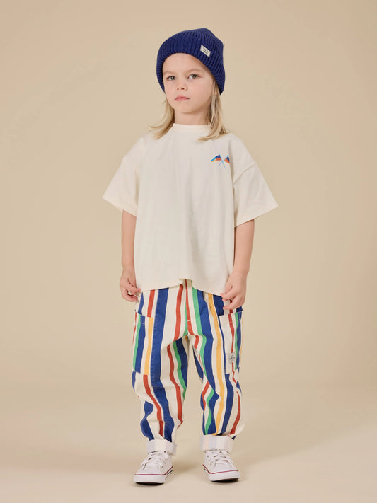 Goldie + Ace 90's Bold Stripe Kit Denim Pocket Pant