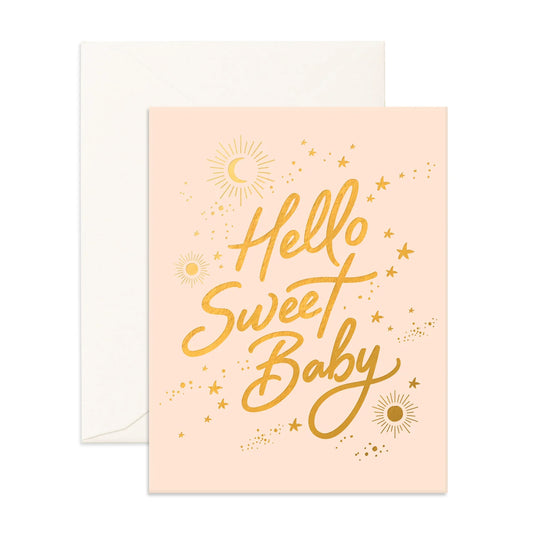 Fox & Fallow Greeting Card - Hello Sweet Baby