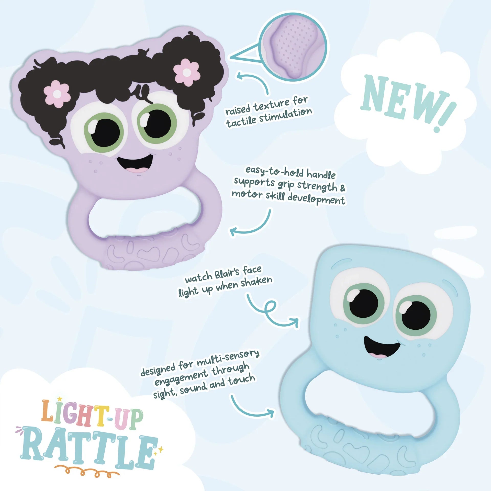 Jellystone- Glo Pals Light-Up Rattle – Little Beach Road