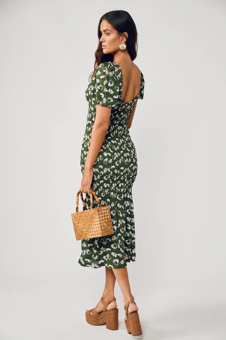 Rue Stiic Isabella Maxi Smock Dress - Garden Bloom