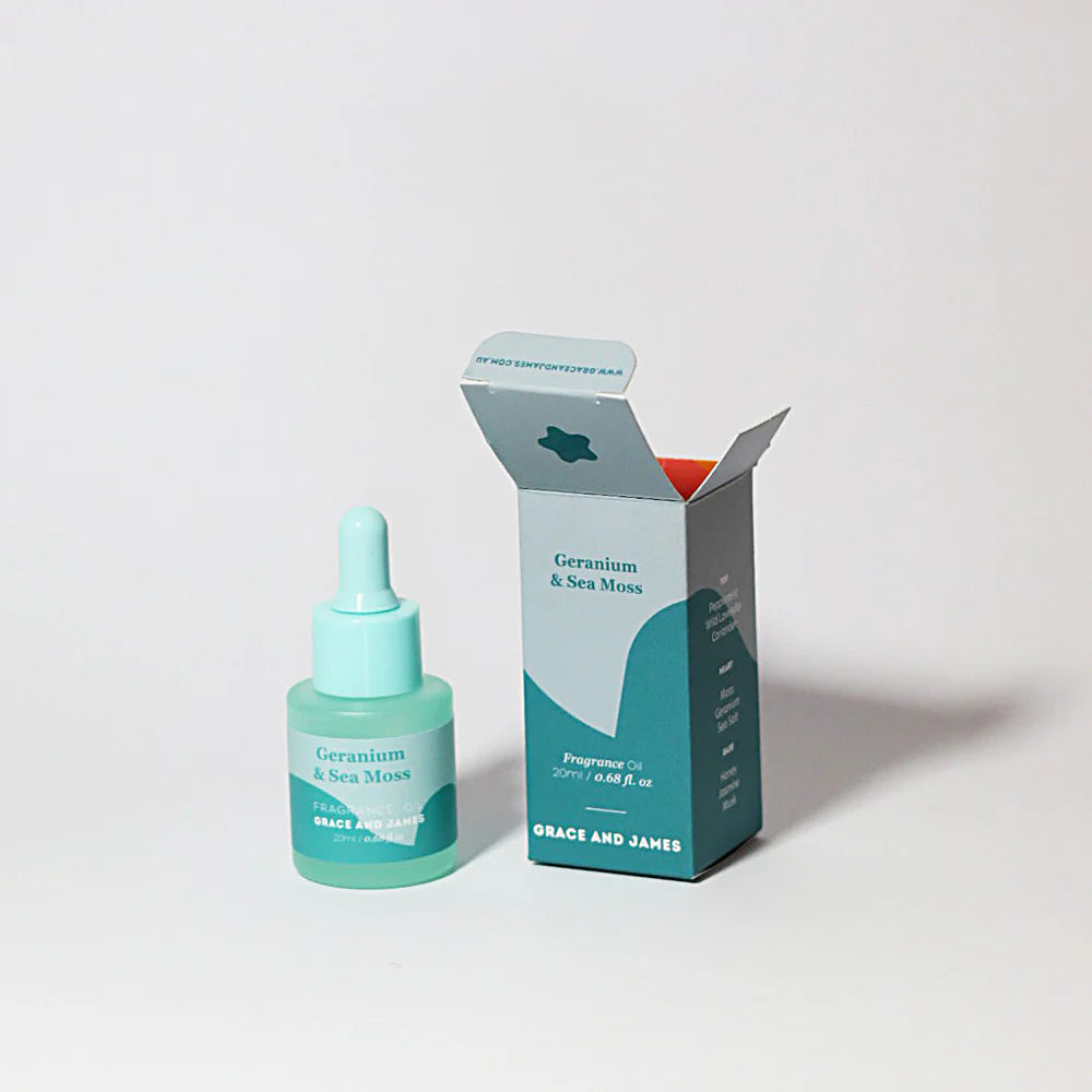 Grace and James Geranium & Sea Moss - Felt Air Freshener