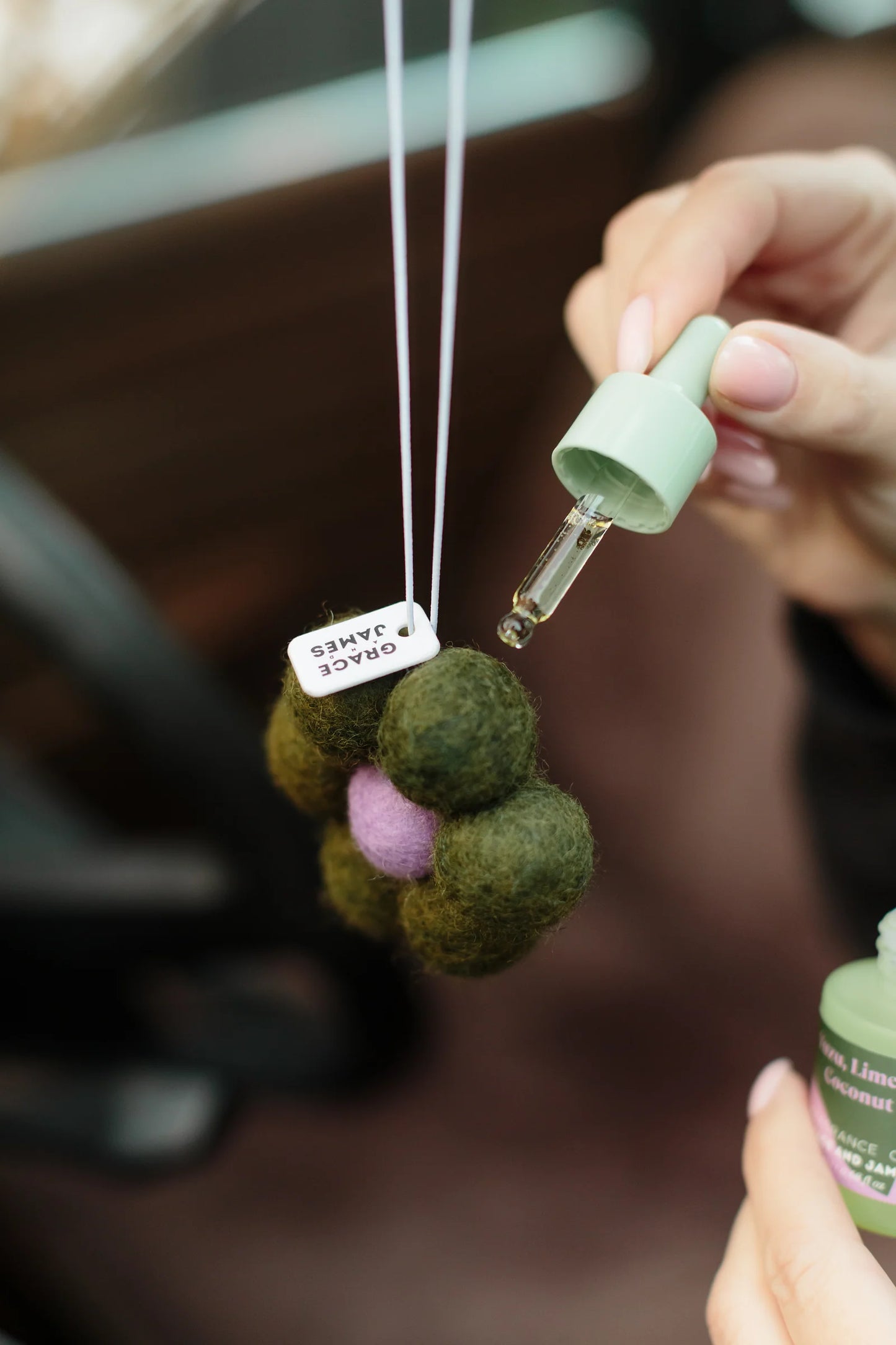 Grace and James Yuzu, Lime & Coconut - Felt Air Freshener