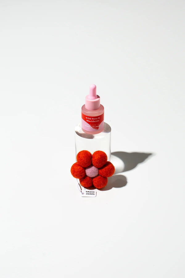 Grace and James Wild Rose & Blackberry - Felt Air Freshener