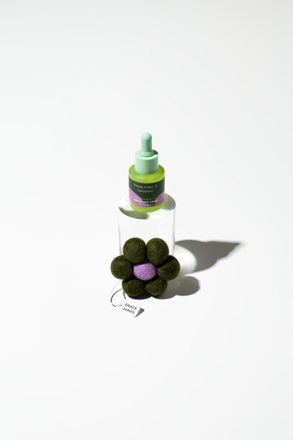 Grace and James Yuzu, Lime & Coconut - Felt Air Freshener