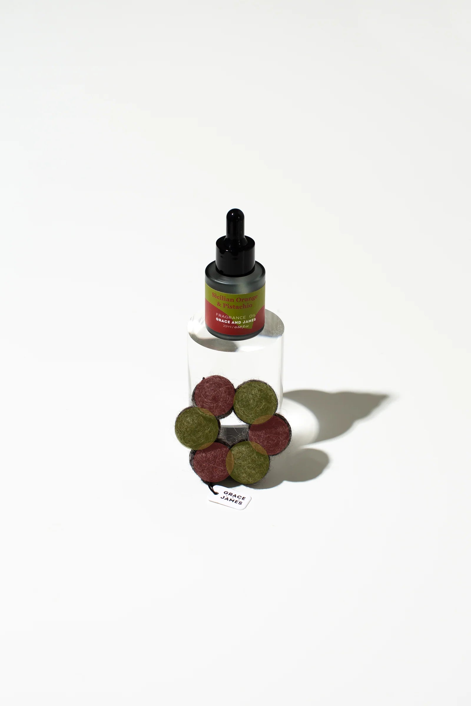 Grace & James Sicilian Orange & Pistachio - Felt Air Freshener