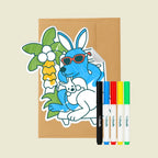 Hey Doodle - Reuseble Greeting card - Assorted