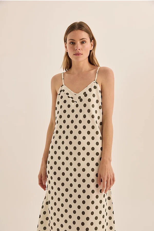 Gingerlilly - Hannah Olive Spot Nightie