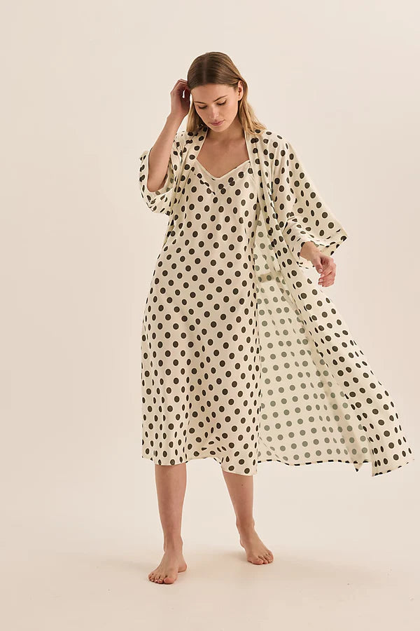 Gingerlilly - Hannah Olive Spot Nightie