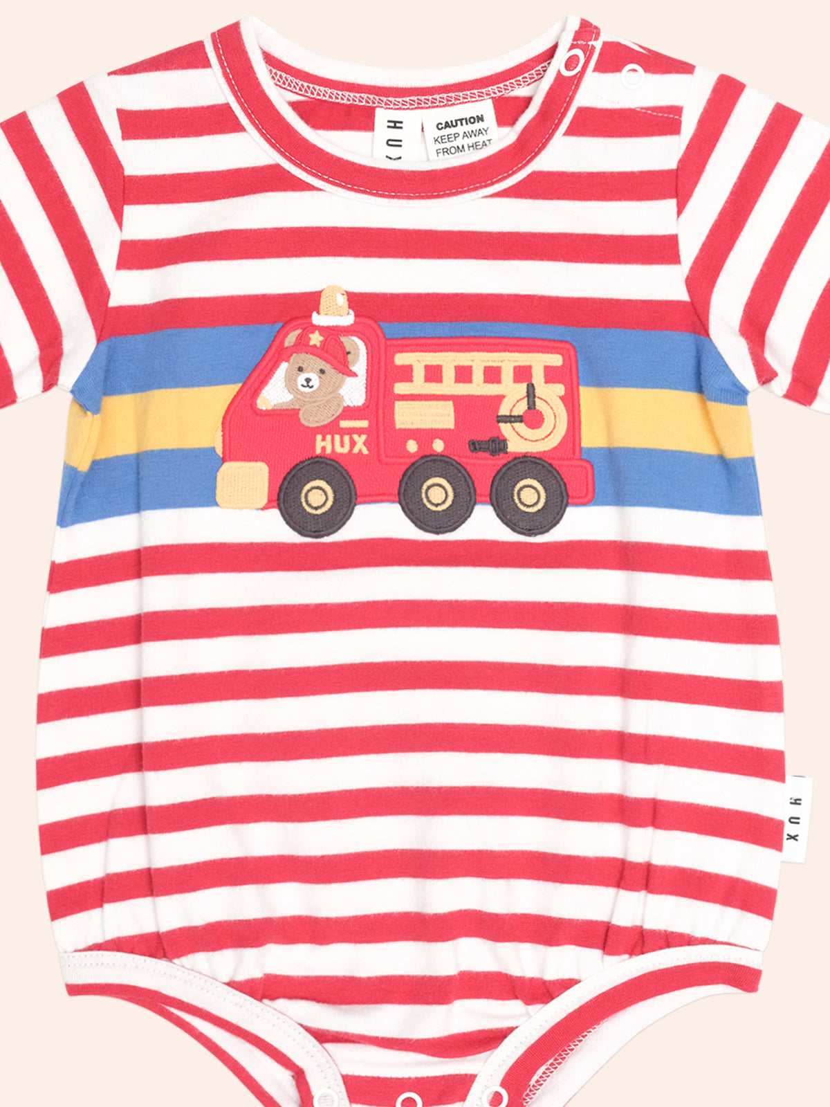 Huxbaby Fireman Hux Stripe Romper
