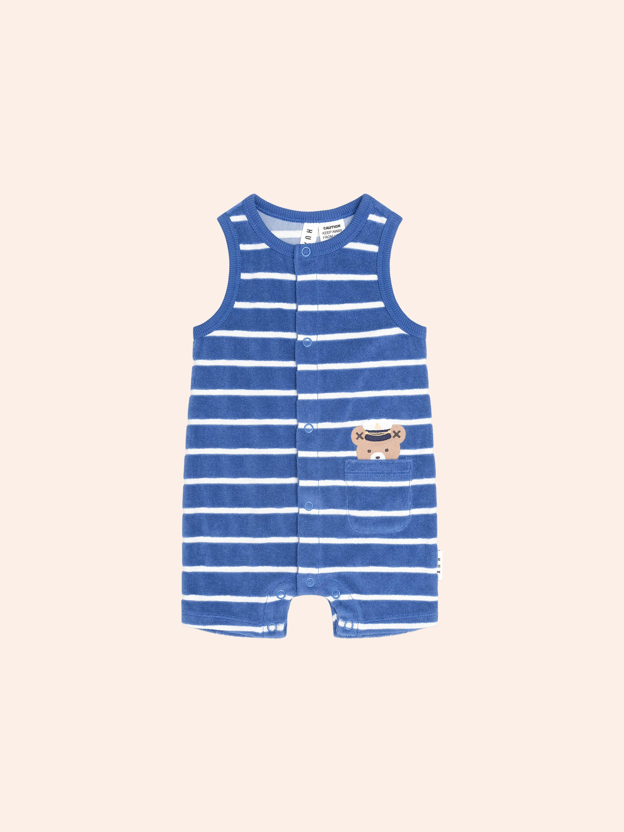Huxbaby Nautical Peekaboo Hux Toweling Romper
