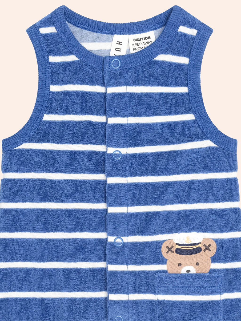 Huxbaby Nautical Peekaboo Hux Toweling Romper