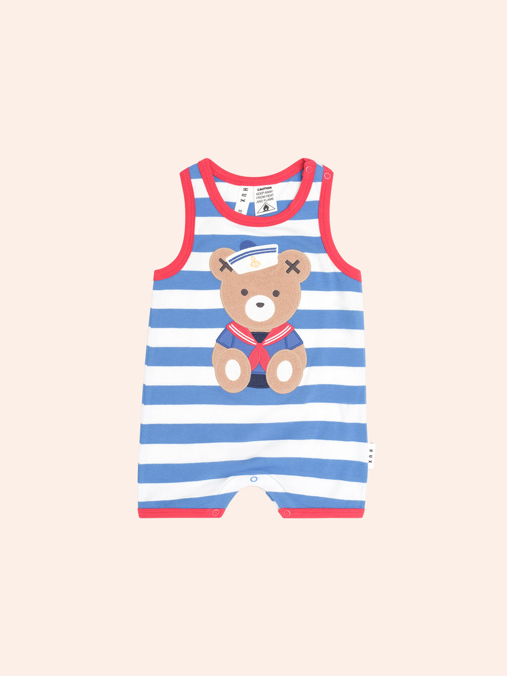 Huxbaby Nautrical Stripe Sitting Hux Sleeveless Romper