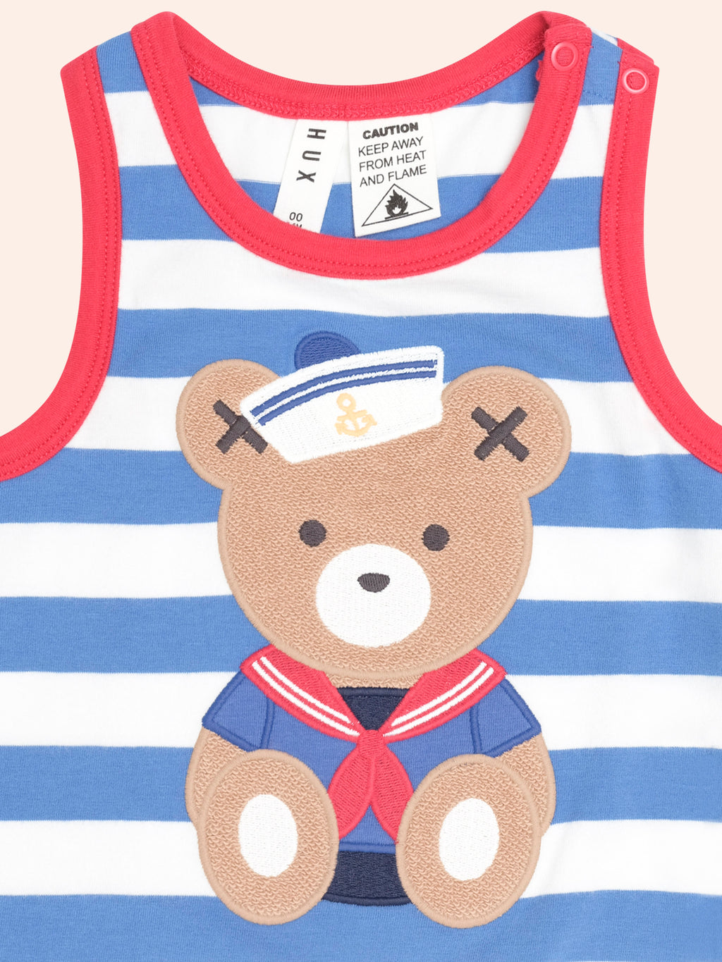 Huxbaby Nautrical Stripe Sitting Hux Sleeveless Romper