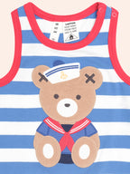Huxbaby Nautrical Stripe Sitting Hux Sleeveless Romper