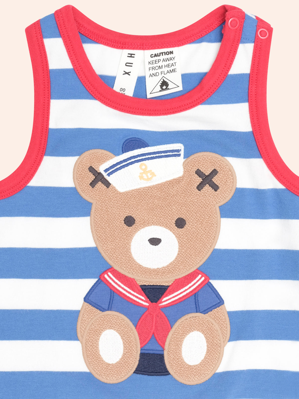 Huxbaby Nautrical Stripe Sitting Hux Sleeveless Romper