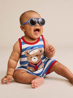 Huxbaby Nautrical Stripe Sitting Hux Sleeveless Romper