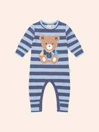 Huxbaby College Hux Blue Stripe Romper