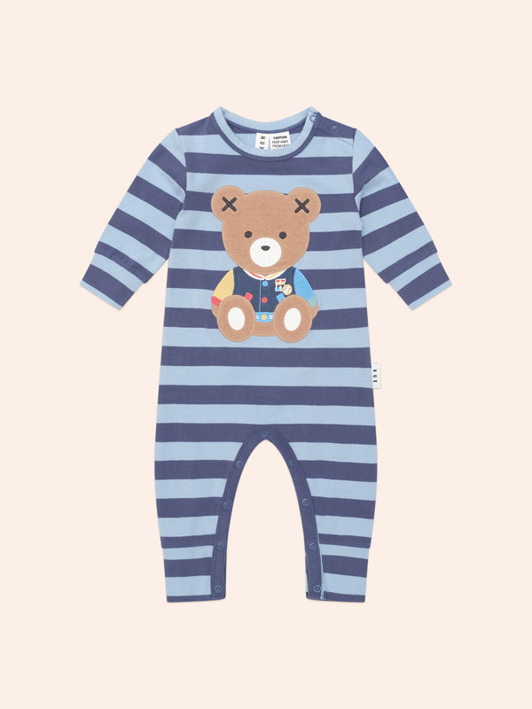 Huxbaby College Hux Blue Stripe Romper