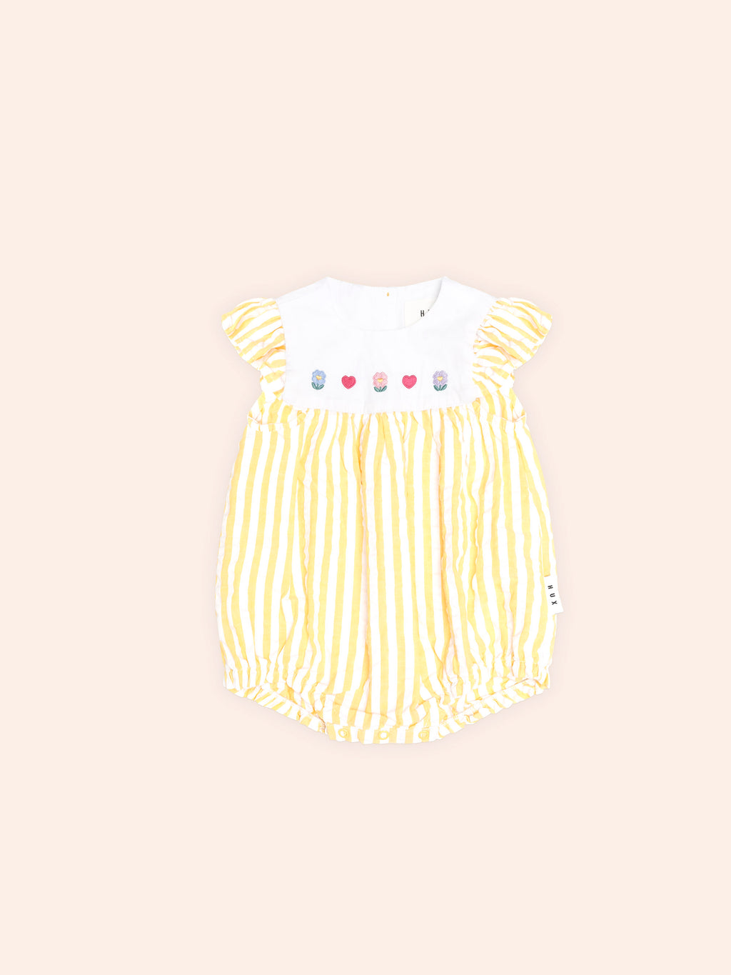 Huxbaby Flower Field Stripe Playsuit