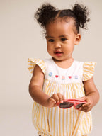 Huxbaby Flower Field Stripe Playsuit