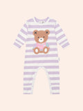Huxbaby College Hux Orchid Stripe Romper