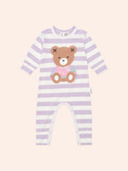 Huxbaby College Hux Orchid Stripe Romper