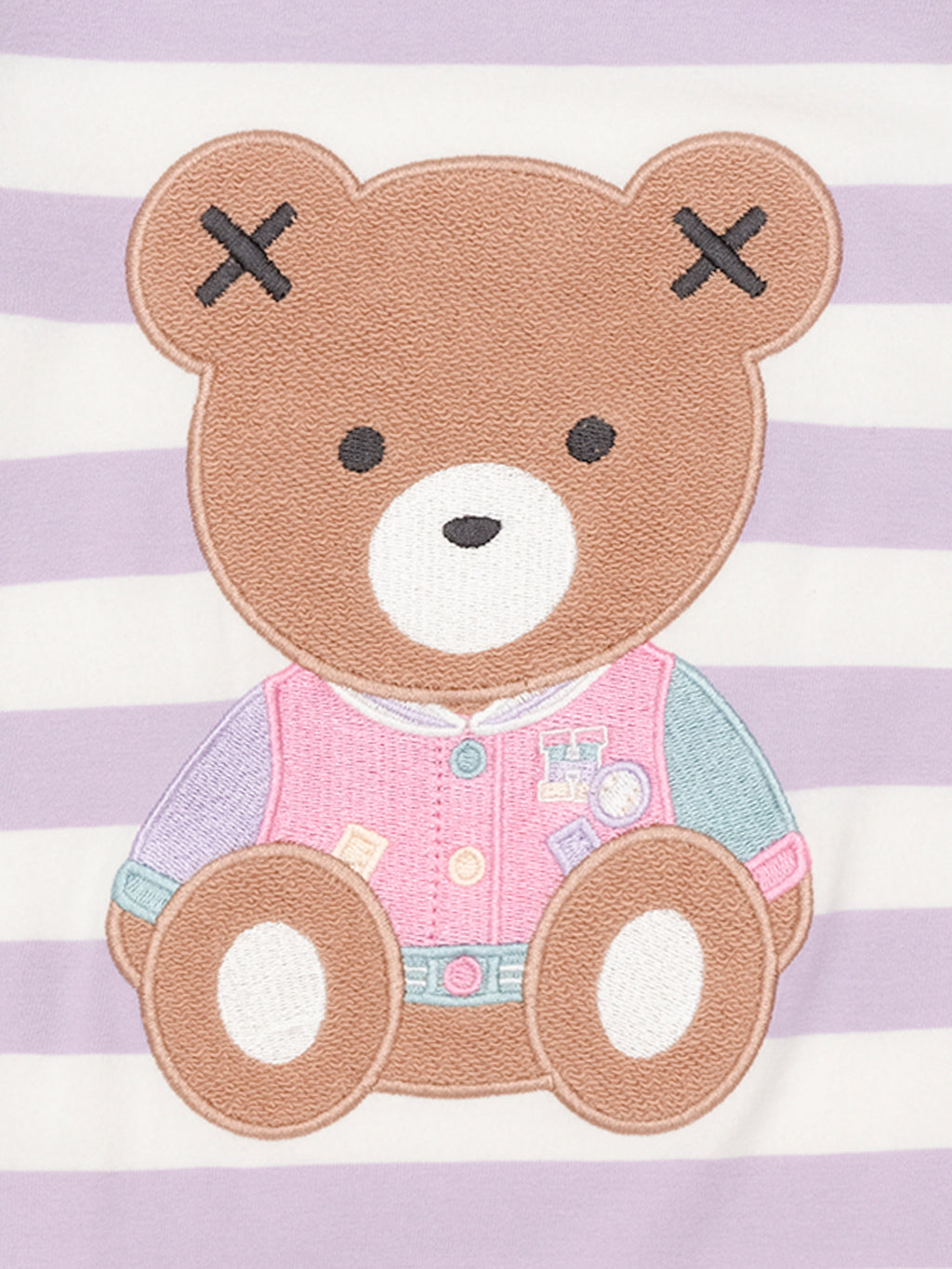 Huxbaby College Hux Orchid Stripe Romper