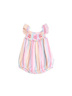Huxbaby Rainbow Stripe Frill Playsuit