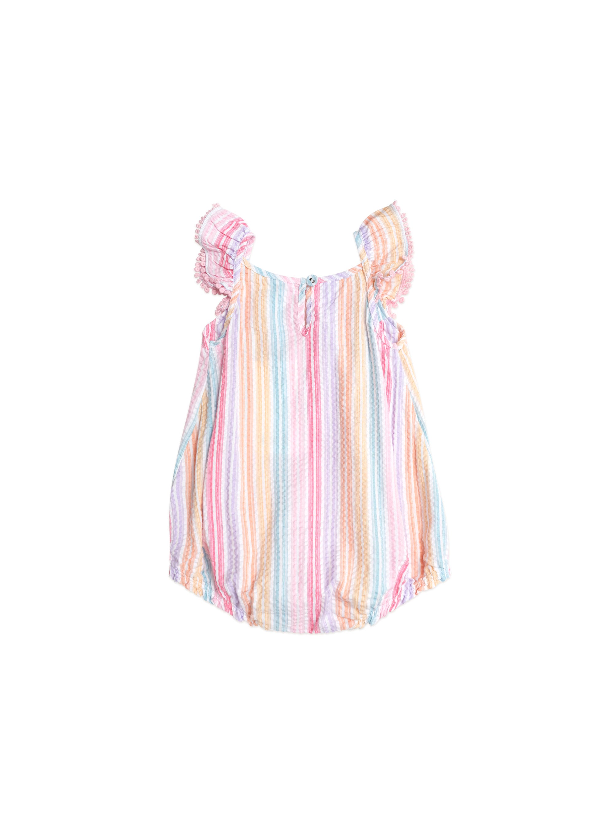 Huxbaby Rainbow Stripe Frill Playsuit