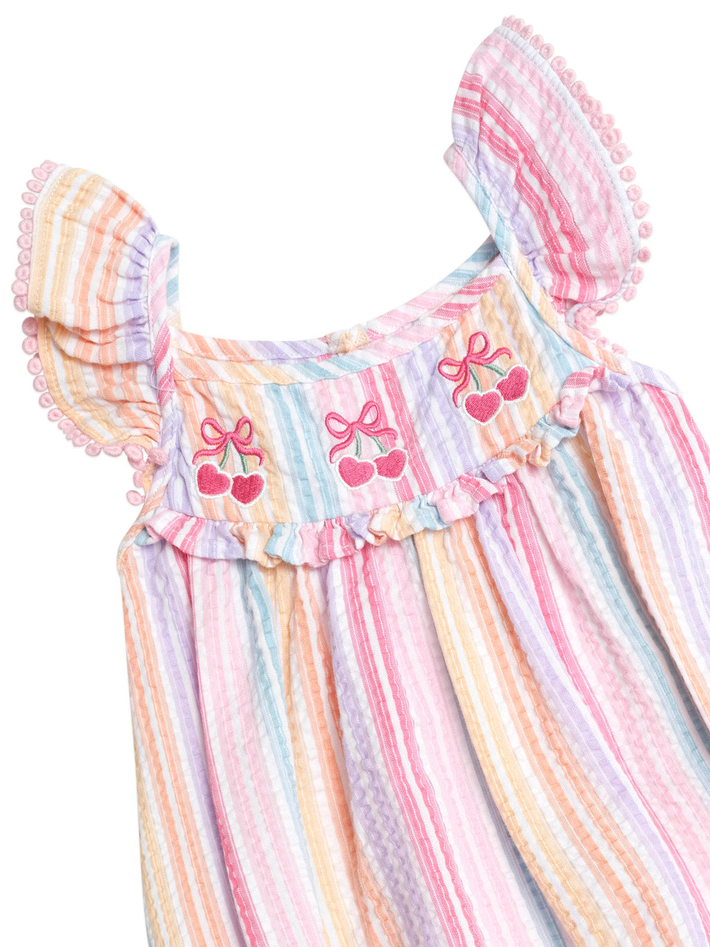 Huxbaby Rainbow Stripe Frill Playsuit