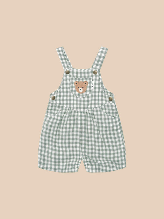 Huxbaby HUXBEAR CHECK SHORT OVERALL