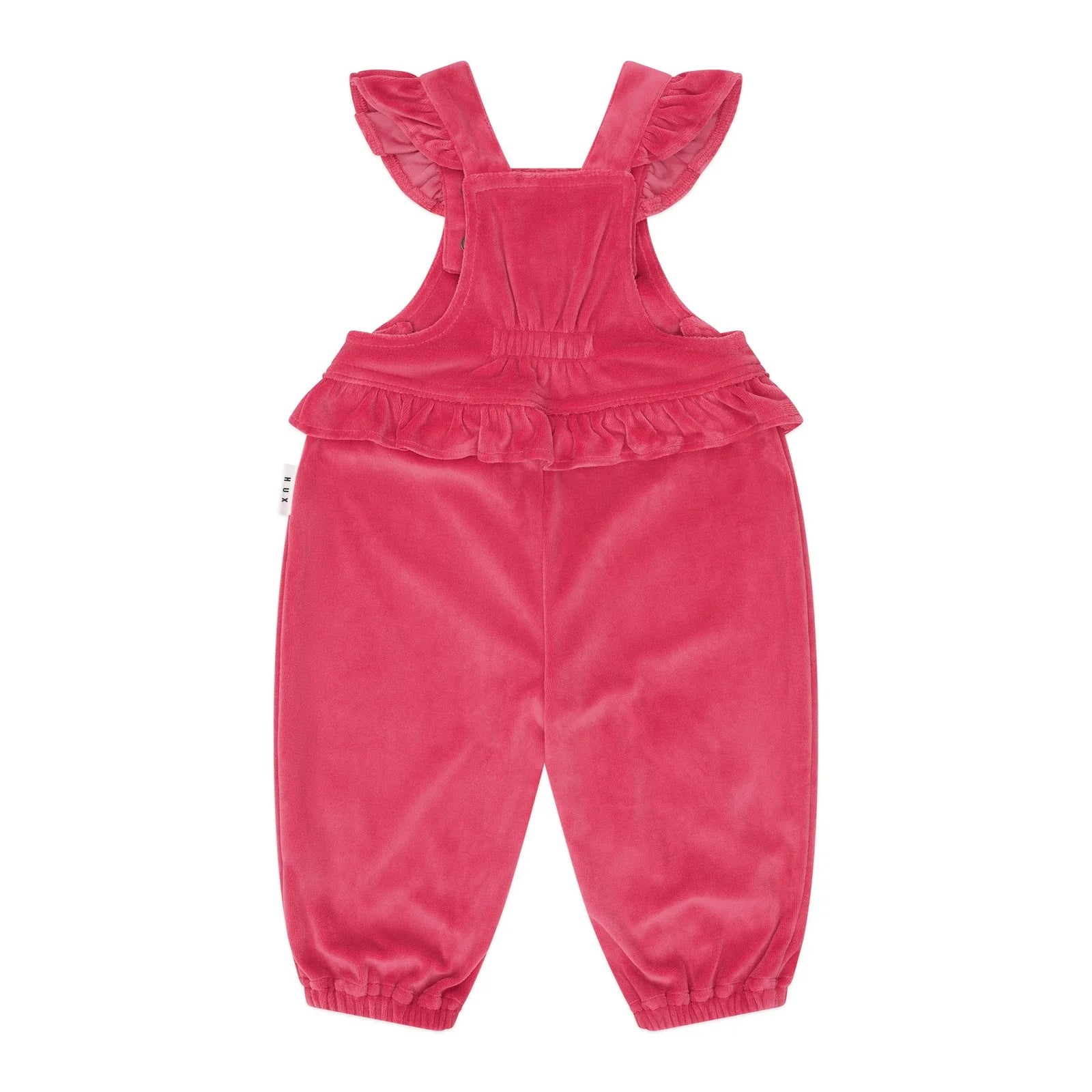 Huxbaby Very Cherry Velour Frill Overall