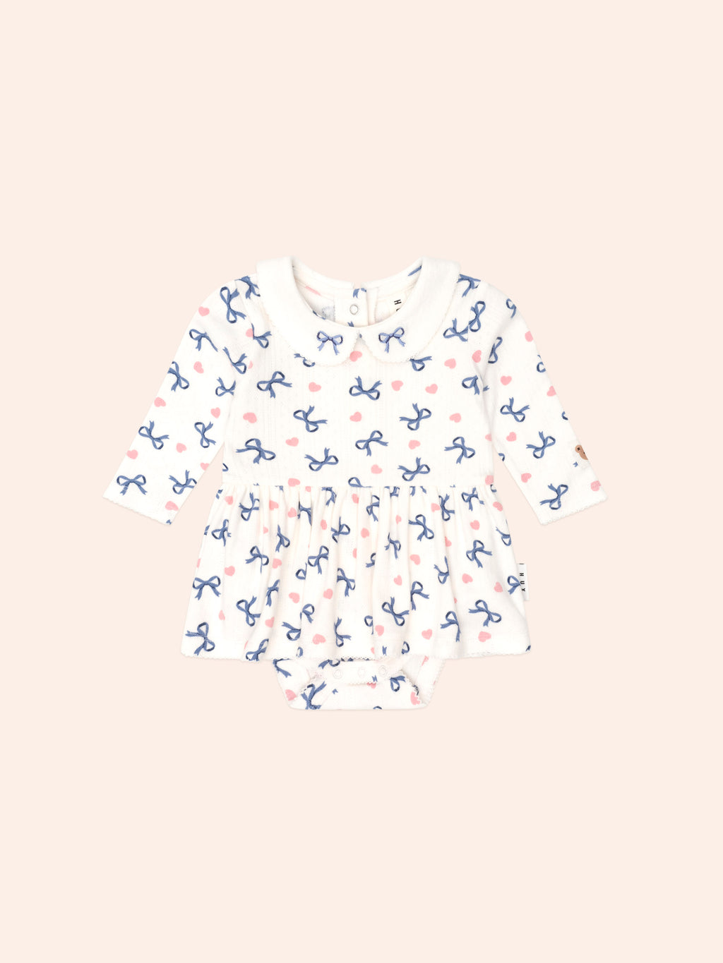 Huxbaby Hearts and Bows Romper