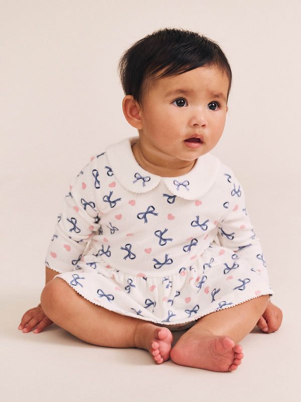 Huxbaby Hearts and Bows Romper